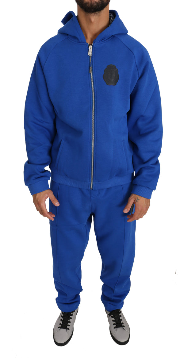 Blue Cotton Sweater Pants Tracksuit