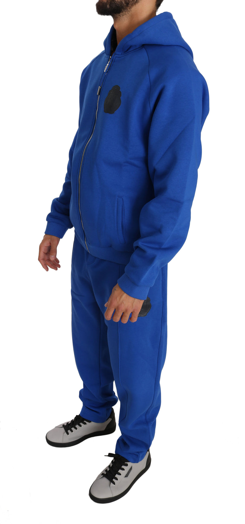 Blue Cotton Sweater Pants Tracksuit