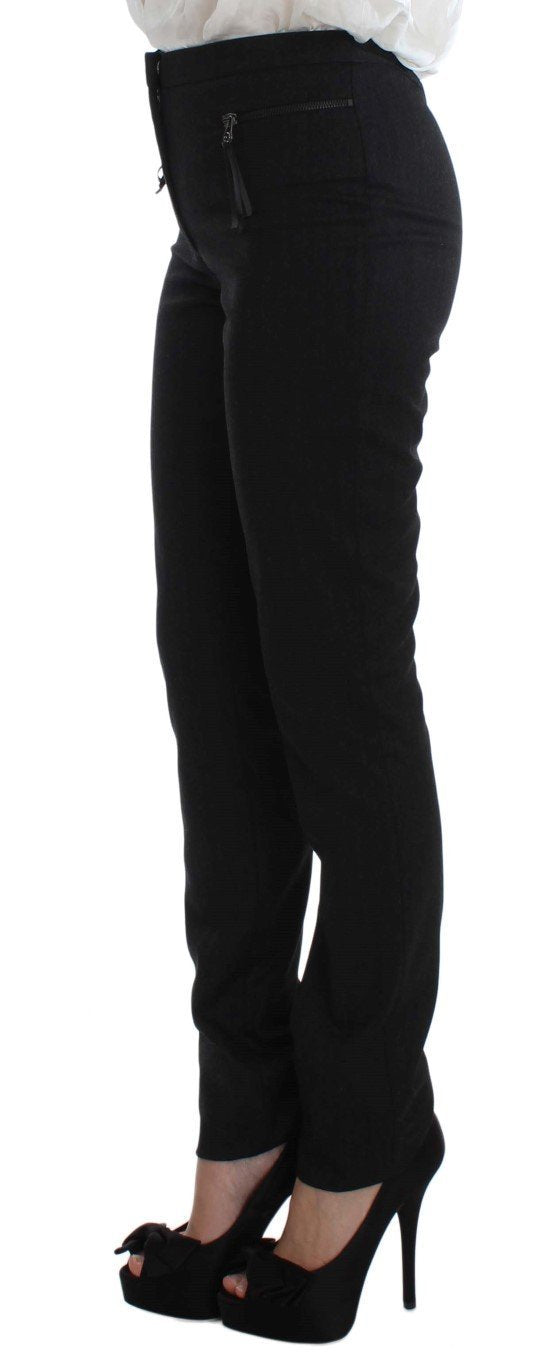Gray Two Piece Suit Zipper Jacket & Pants
