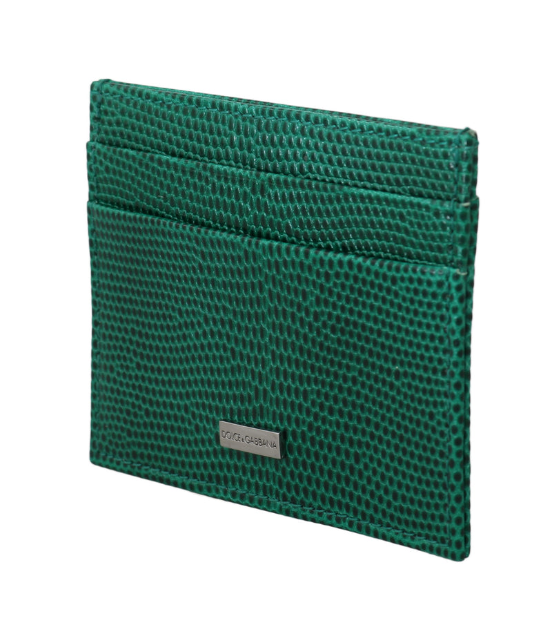 Green Leather Mens Cardholder Case Cover