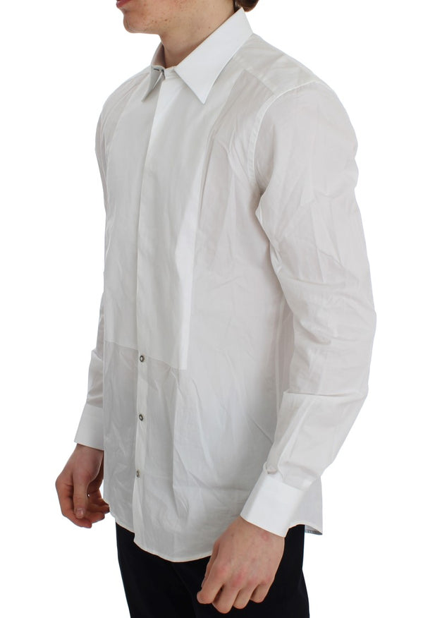 White Slim Fit Formal Cotton Shirt