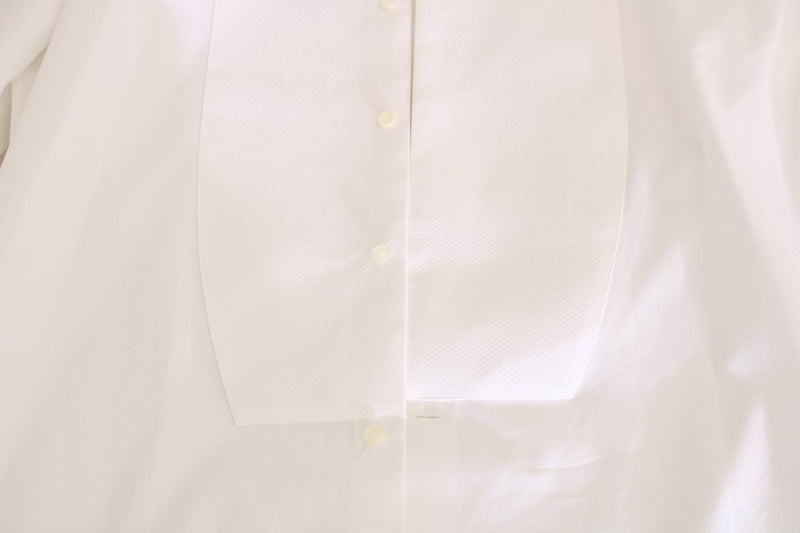 White Cotton Slim Fit Shirt