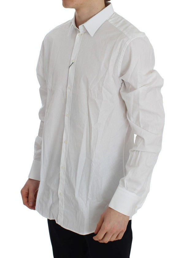 White Slim Fit Formal Cotton Shirt