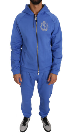 Blue Cotton Sweater Pants Tracksuit