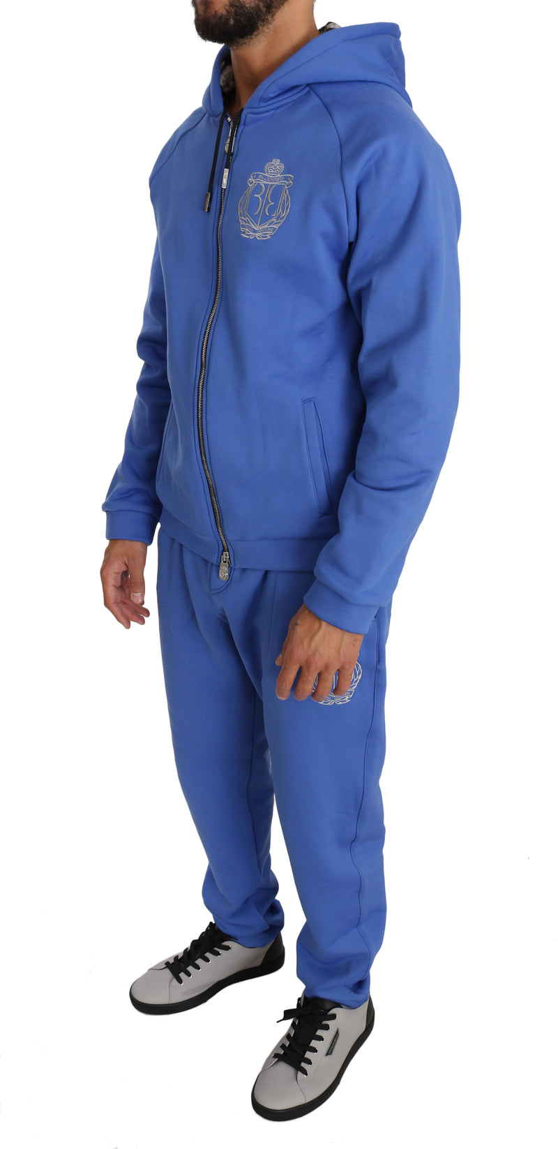 Blue Cotton Sweater Pants Tracksuit