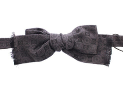 Black Silk Baroque Fantasi Untied Bow Tie