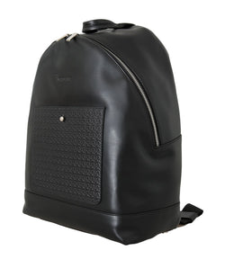 Black Leather Backpack Bag