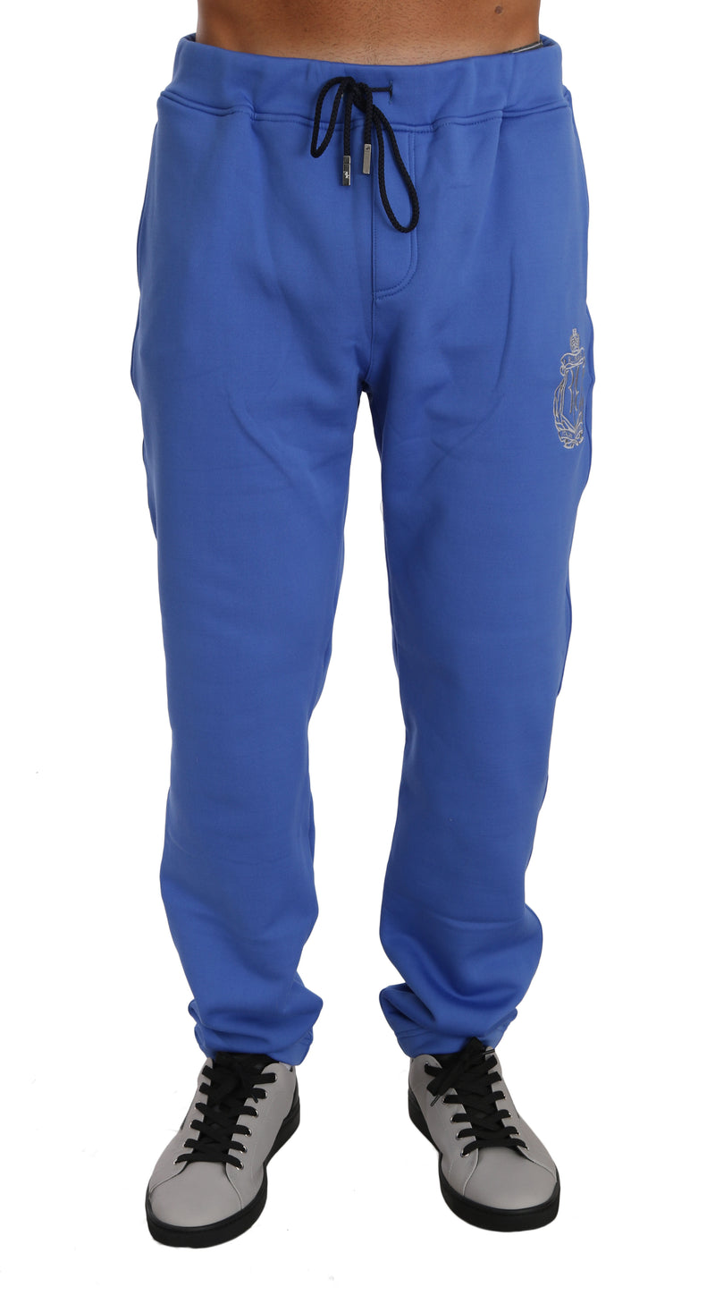 Blue Cotton Sweater Pants Tracksuit