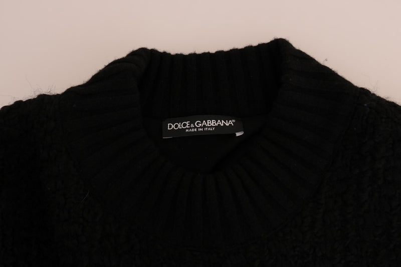 Black Wool Cashmere Sweater