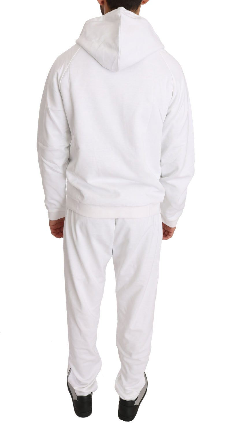 White Cotton Sweater Pants Tracksuit