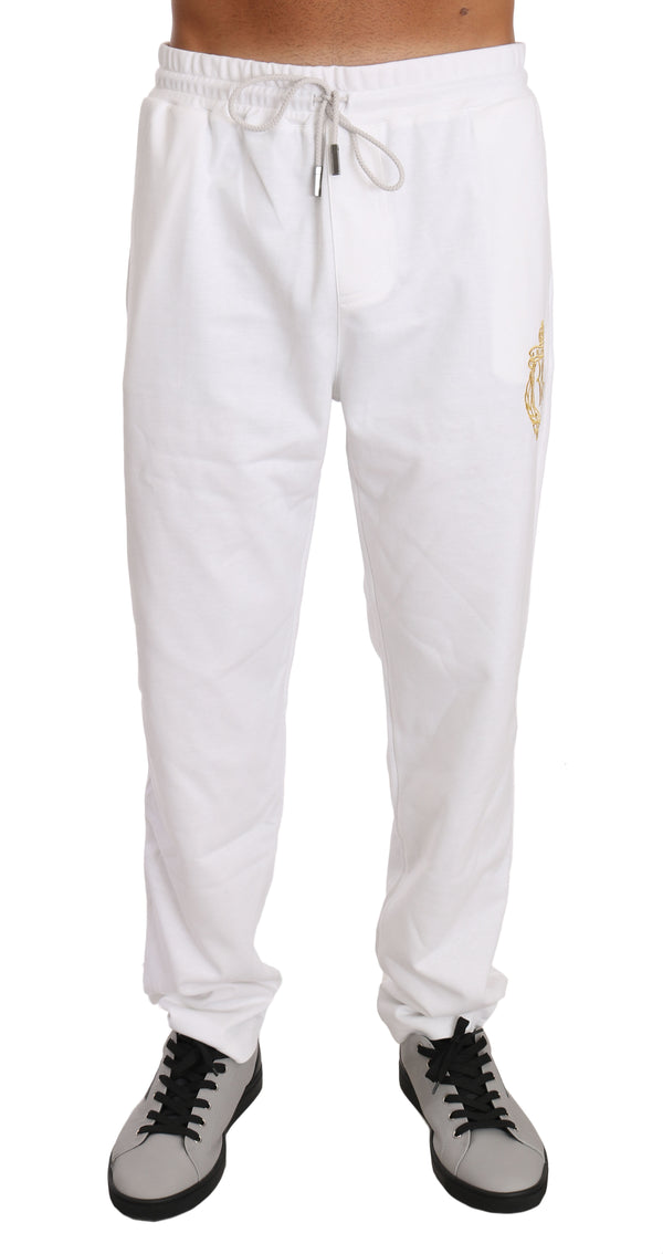 White Cotton Sweater Pants Tracksuit