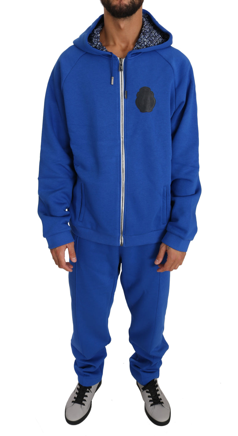 Blue Cotton Sweater Pants Tracksuit