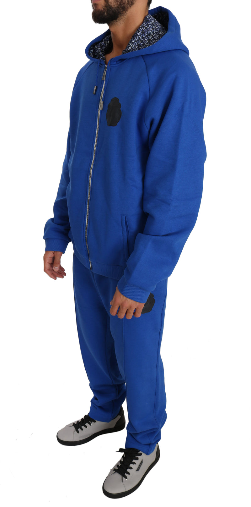 Blue Cotton Sweater Pants Tracksuit