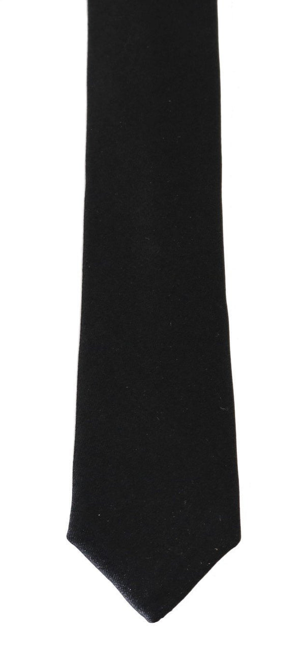 Black Silk Solid Slim SARTORIA Tie