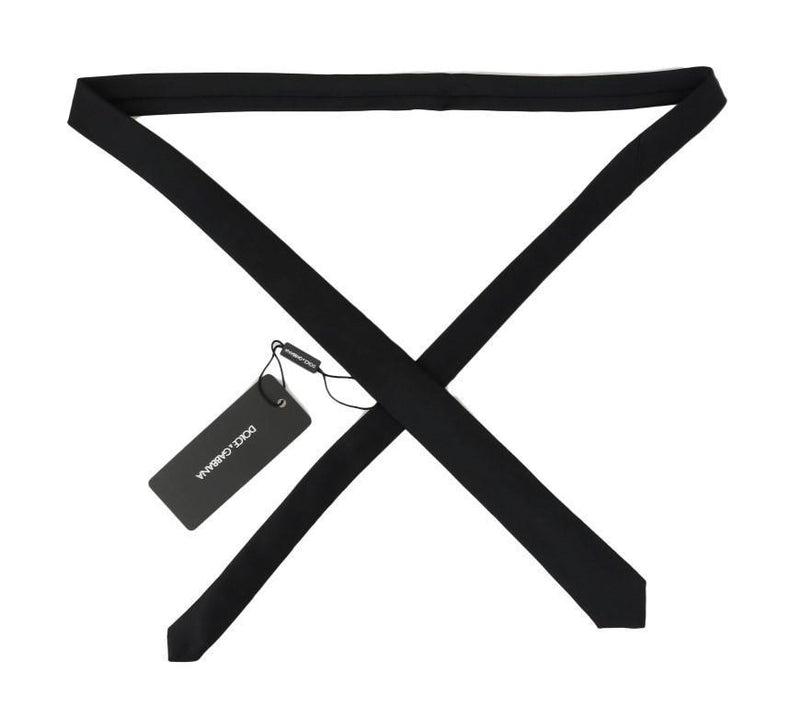 Black Silk Solid Slim SARTORIA Tie