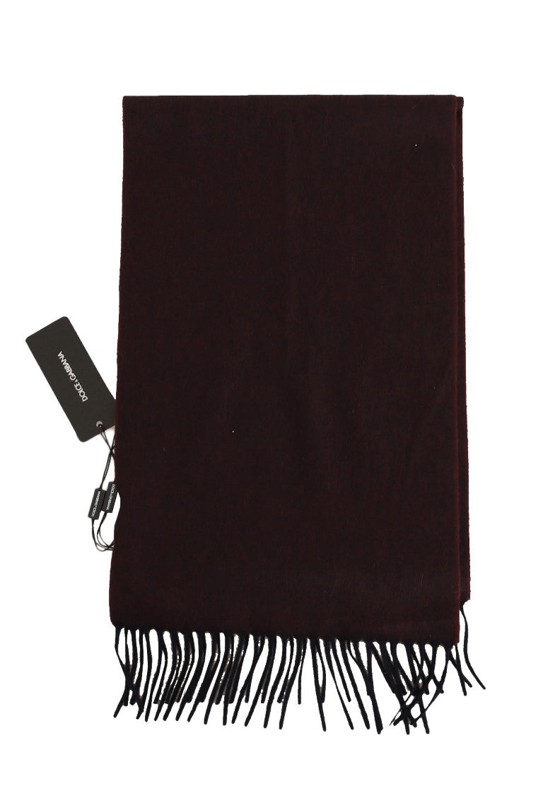 Bordeaux Cashmere Fringes Scarf