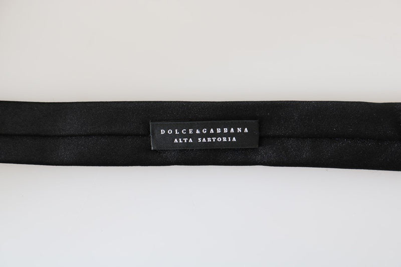 Black Silk Solid Slim SARTORIA Tie