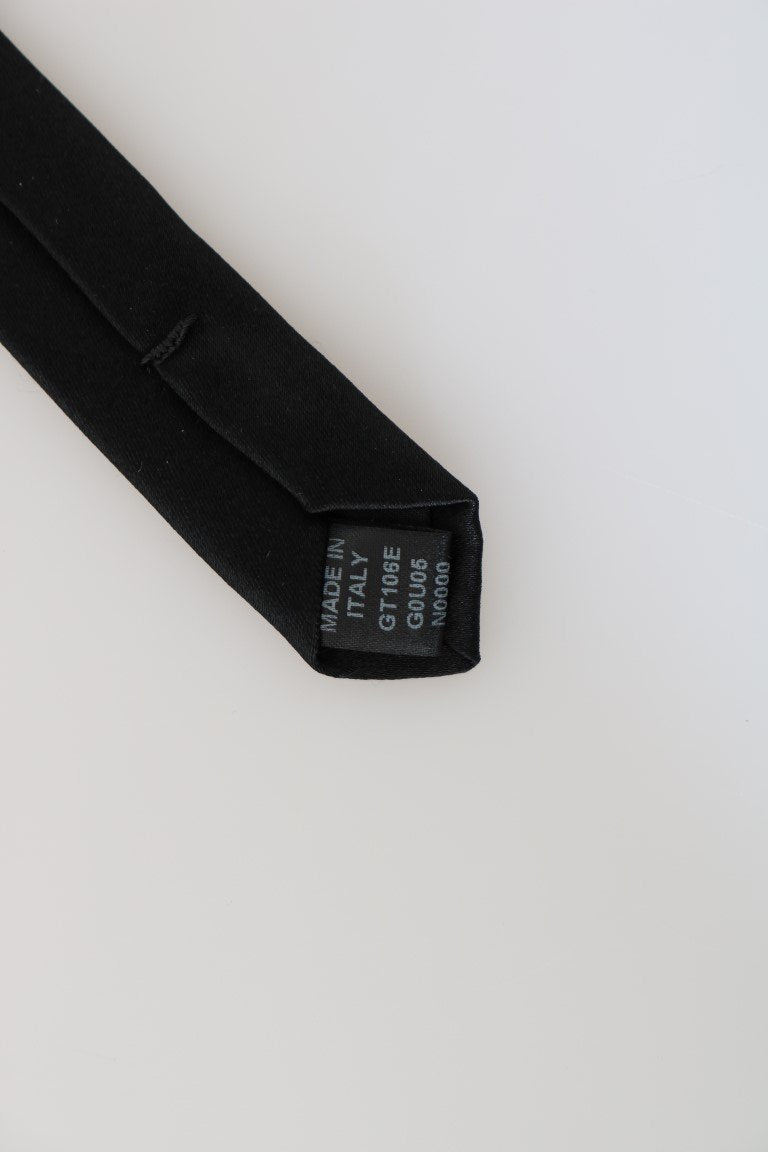 Black Silk Solid Slim SARTORIA Tie