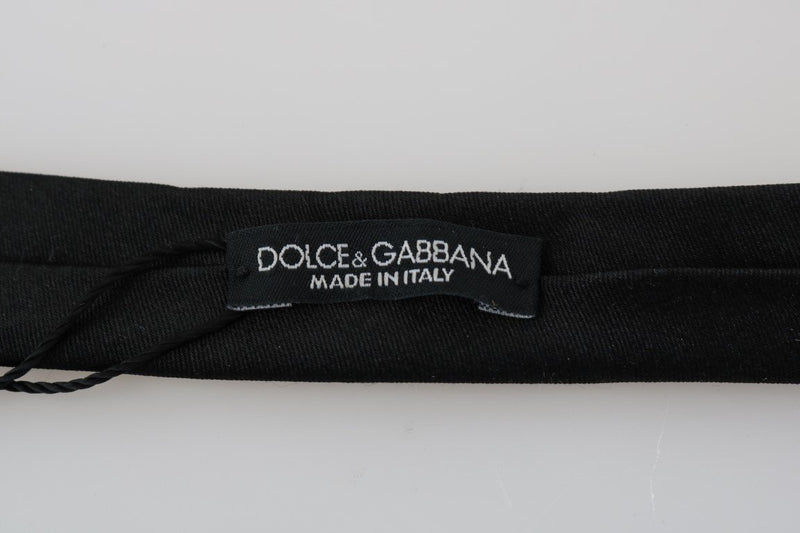 Black Silk Solid Slim Tie