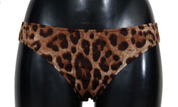 Brown Leopard Bikini Bottom