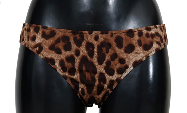 Brown Leopard Bikini Bottom