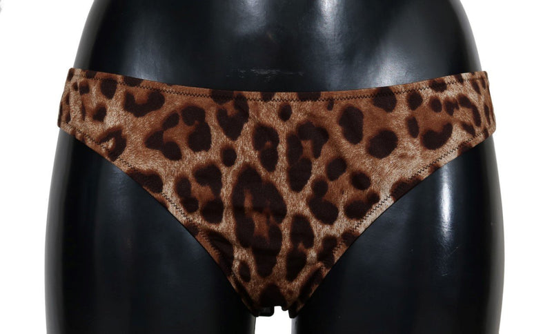 Brown Leopard Bikini Bottom