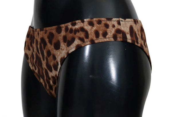 Brown Leopard Bikini Bottom