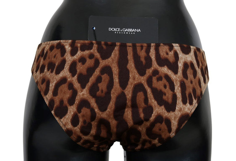 Brown Leopard Bikini Bottom