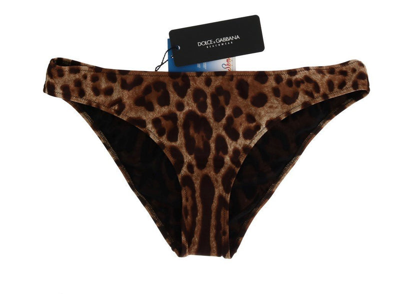 Brown Leopard Bikini Bottom