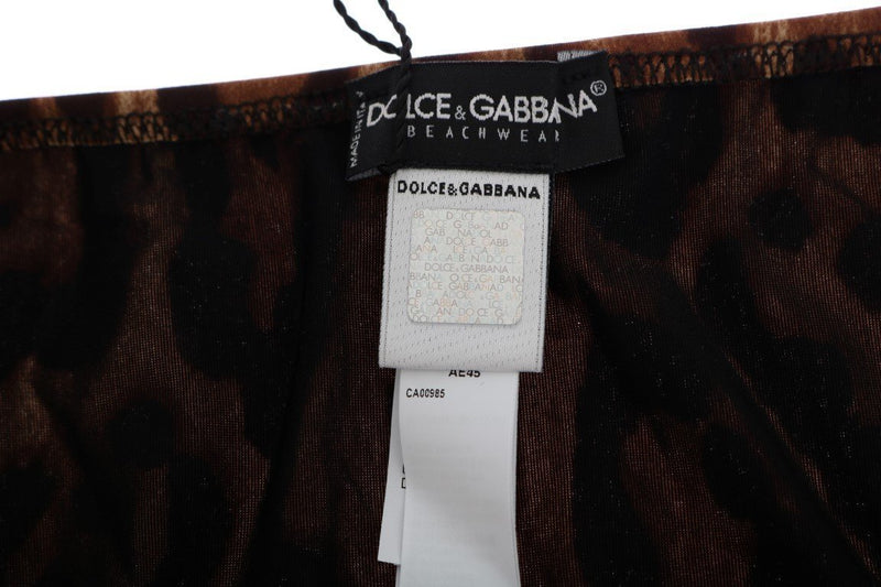 Brown Leopard Bikini Bottom