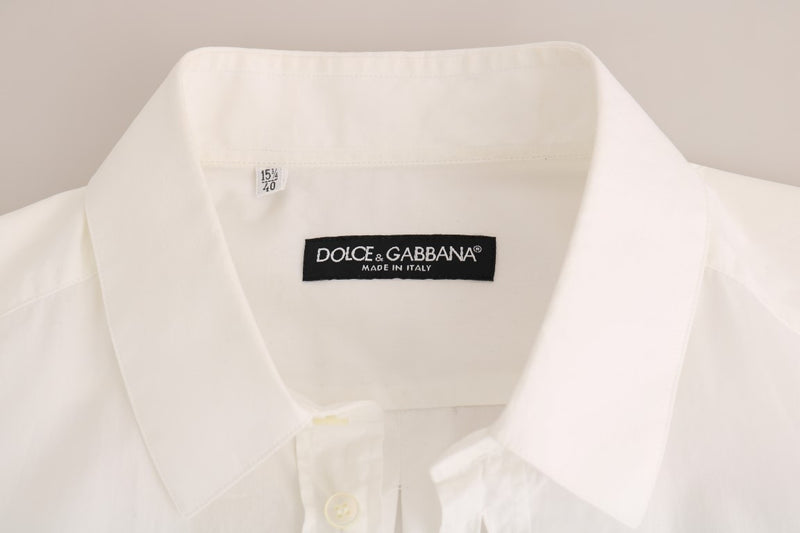 White Cotton Slim Fit Shirt