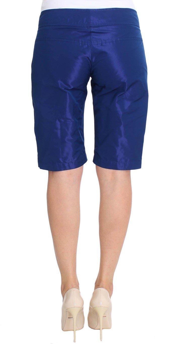 Blue Above Knees Bermuda Shorts