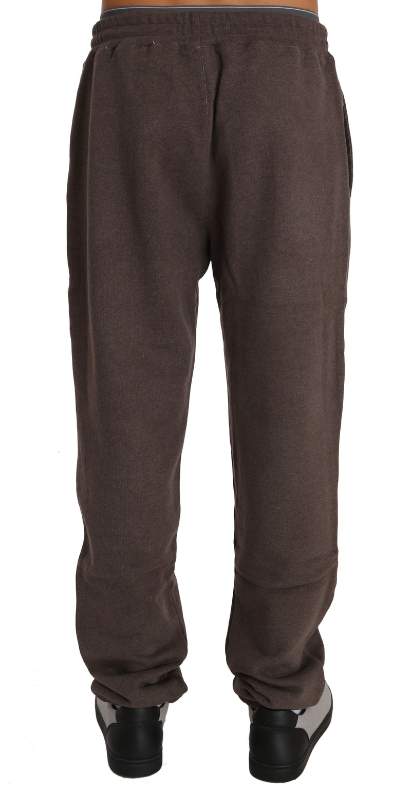 Brown Cotton Sweater Pants Tracksuit