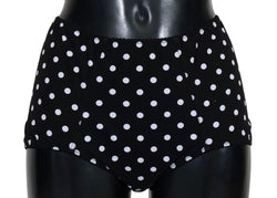 Black White Polka Bikini Bottom