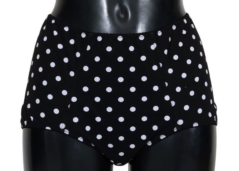 Black White Polka Bikini Bottom