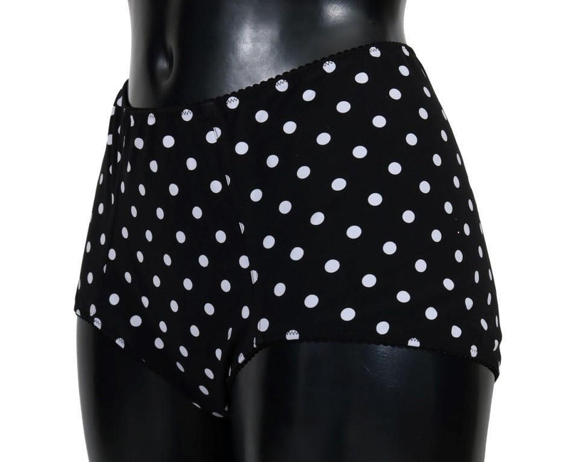 Black White Polka Bikini Bottom