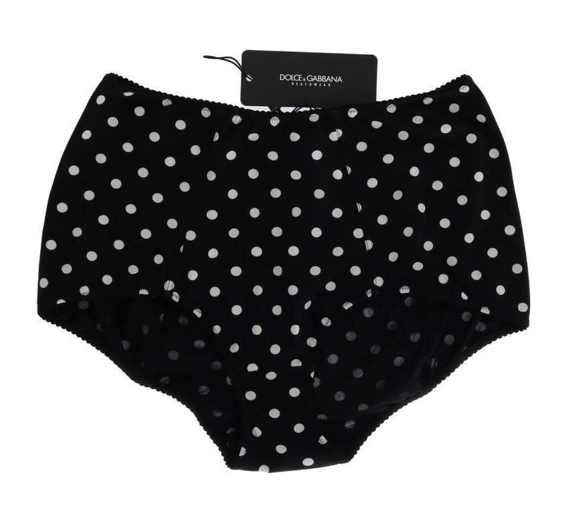 Black White Polka Bikini Bottom