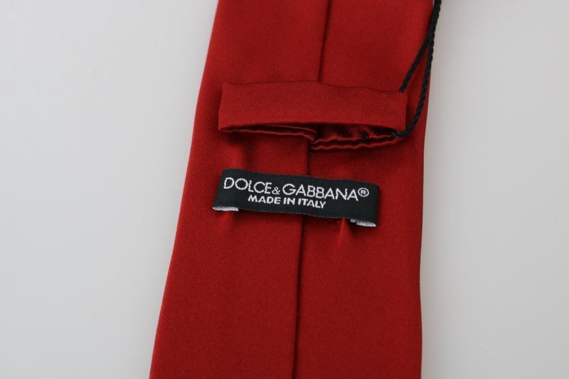 Red Silk Solid Classic Tie