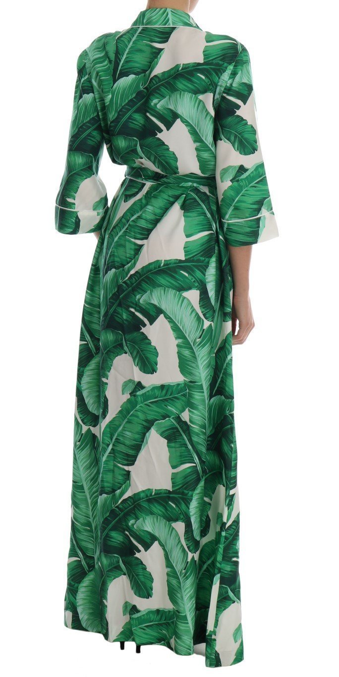 Banana Silk Long Robe Kaftan Dress