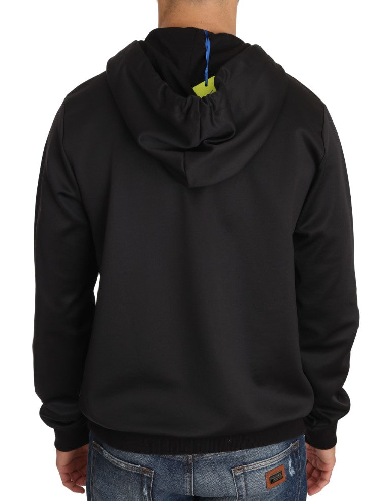 Hooded Black Gray Pullover