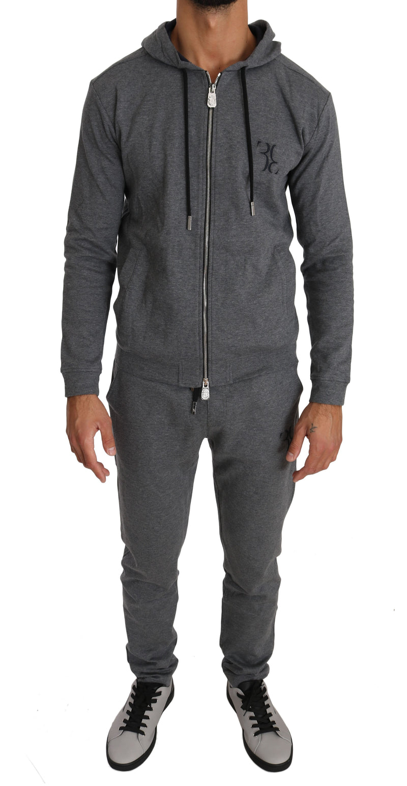 Gray Cotton Sweater Pants Tracksuit