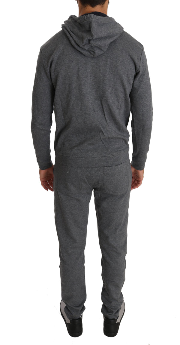 Gray Cotton Sweater Pants Tracksuit