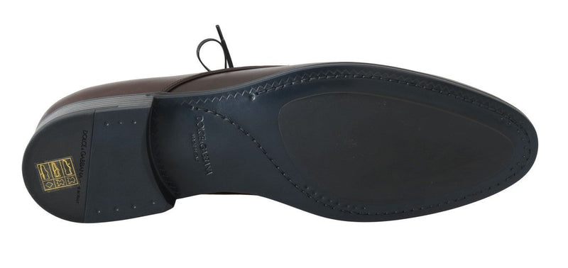 Brown Leather Dress Formal Derby Shoes