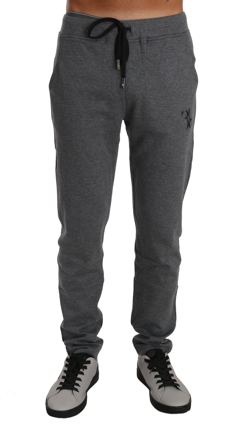 Gray Cotton Sweater Pants Tracksuit