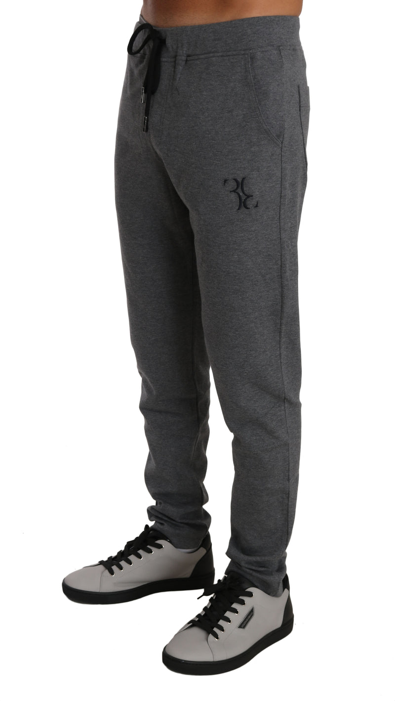 Gray Cotton Sweater Pants Tracksuit