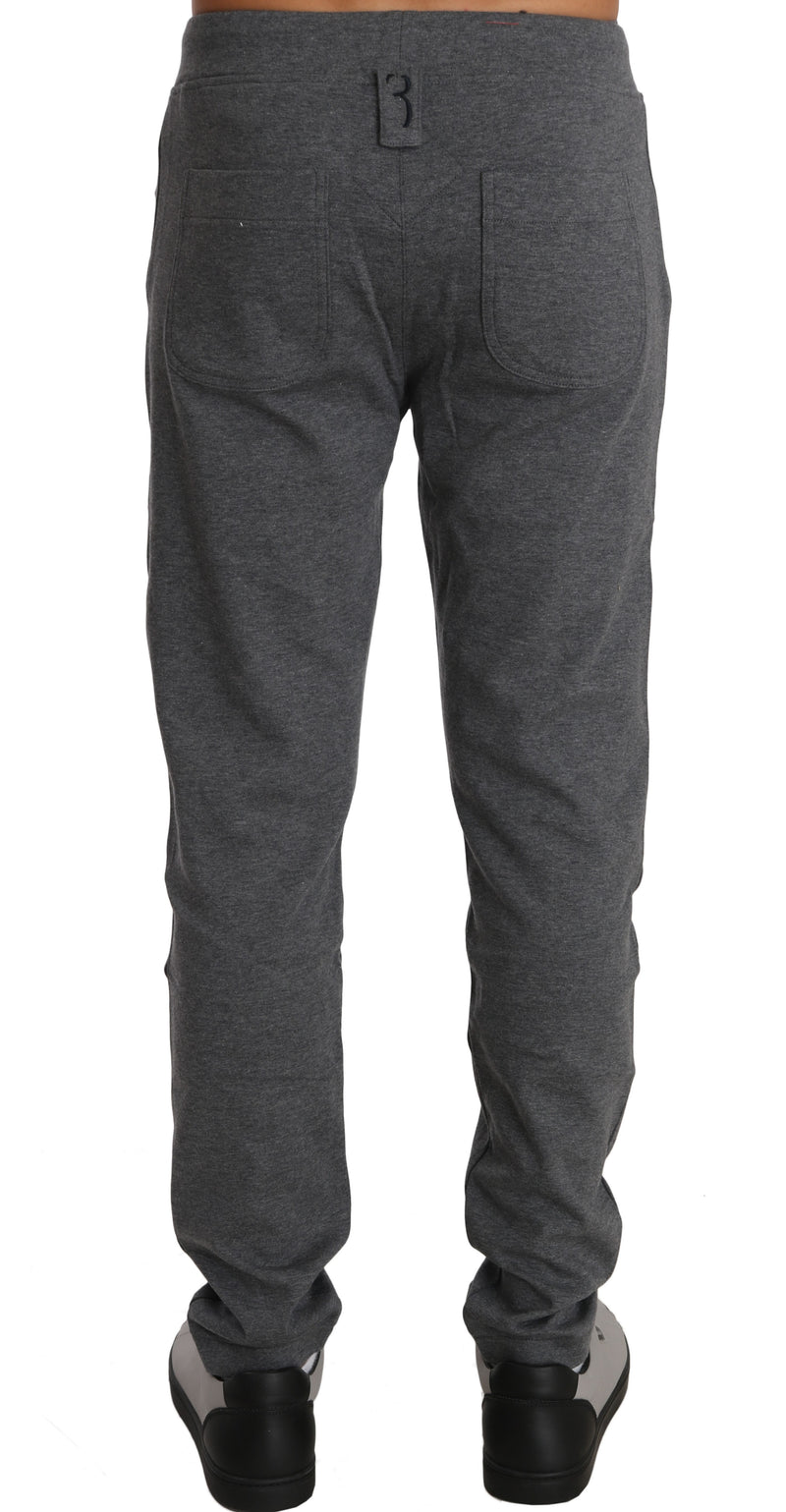 Gray Cotton Sweater Pants Tracksuit