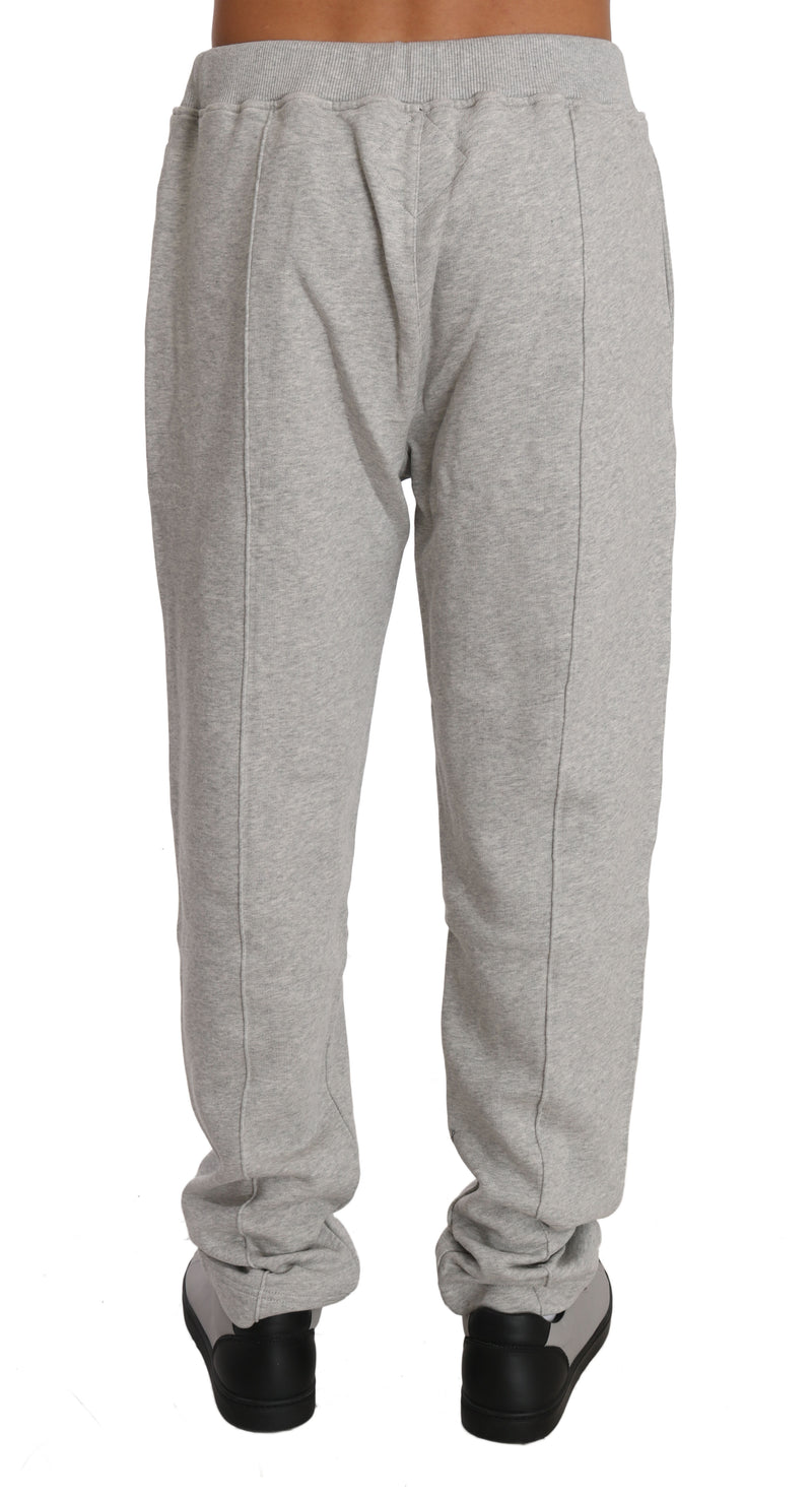 Gray Cotton Sweater Pants Tracksuit