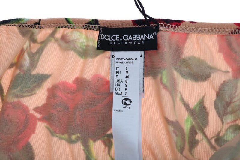 Pink Red Roses Bikini Bottom