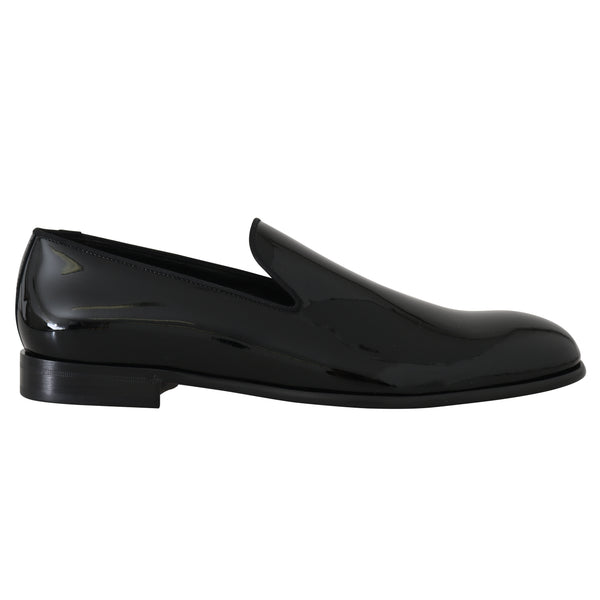 Black Patent Leather Mens Loafers