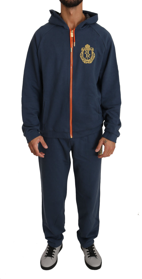 Blue Cotton Sweater Pants Tracksuit